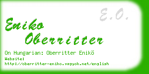 eniko oberritter business card